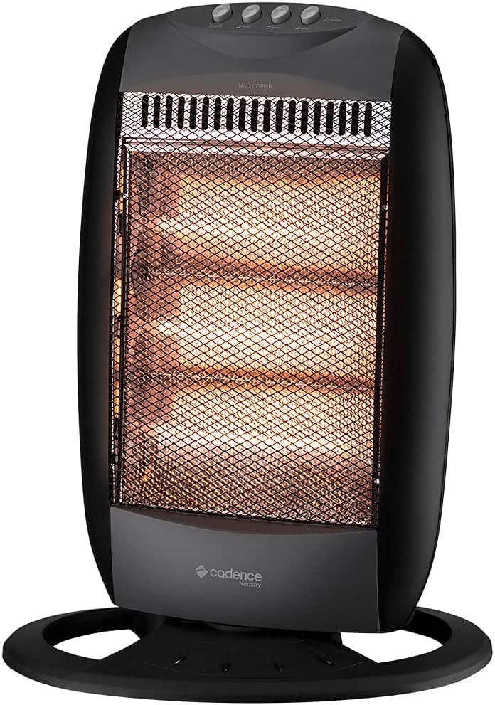 aquecedor de ar elétrico Cadence Halógeno Mercury