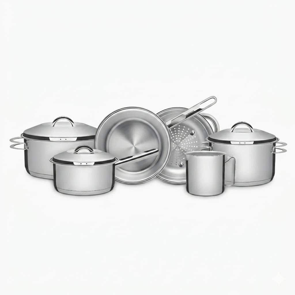 melhor conjunto de panela inox Tramontina Solar